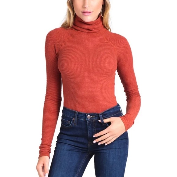 Free People Tops - Free people turtleneck bodysuit